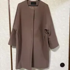 URBAN RESEARCHノーカラーコート　ウール