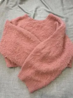 mystic ウールシャギーショートニット