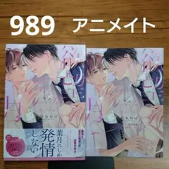 欲望の月9月新刊アニメイトリーフレット応募券藤咲ねねばBLコミック