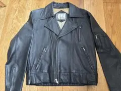 レザーライダースジャケット ブラック