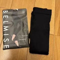 ベルミス　スリムレギンス　カラープラス L TRUEBLACK