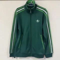 希少 adidas アディダス トラックジャケット メンズ Lサイズ グリーン 希少】70s〜80s adidas トラックジャケット グリーン アディダス