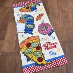 エイリアン　リトルグリーンメン　フェイスタオル　ピザ　トイストーリー　スター