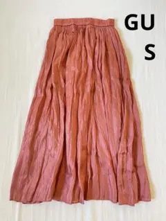 値下●GU スカート レディースSサイズ レッド？