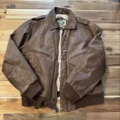 80s USA ビンテージ レザージャケット フライトジャケット