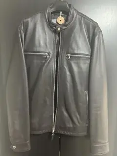 MICHAEL KORS レザージャケット シングル 茶色 ブラウン