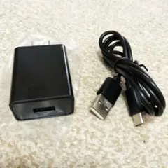 新品未使用 USB充電器 黒 USB-A to USB-C