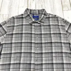 オンブレチェック xl 半袖