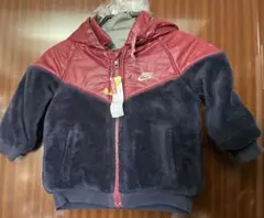 【クリーニング済】NIKE：ナイキ：リバーシブル：中綿ジャケット：90cm：人気