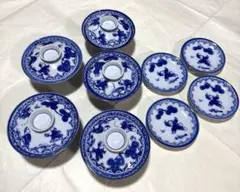 有田焼 唐子文蓋付き茶碗 鍋島焼 5客と小皿4枚