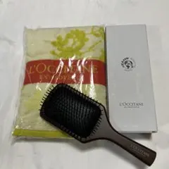 L'Occitane ウッドブラシ & オスマンサスバスタオル