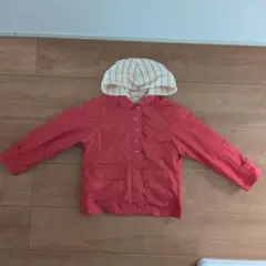 familia　ストライプフード付きピンクジャケット　2着セット　2way仕様