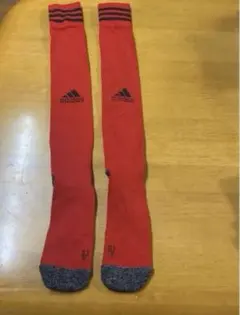 adidas アディダス サッカーソックス ストッキング 赤 LG
