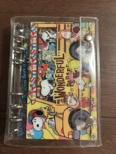 新品　アクリルシャカシャカノート　シール帳　おまけ付き　リフィ付き　スヌーピー