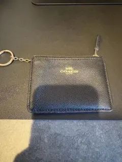 コーチ　ブラックレザー コインケース・小銭入れ