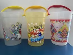 ディズニー　ポップコーンバケット　3点　蓋なし