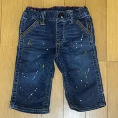 ダブルビー スプラッシュデニム ハーフパンツ 100cm