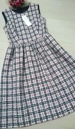 【新品タグつき】 ♡ TO BE CHIC♡ ツィード　 春　ワンピース
