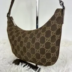 希少✨ オールドグッチ ハーフムーン ミニショルダーバッグ インターロッキング 希少✨ オールドグッチ ハーフムーン ミニショルダーバッグ