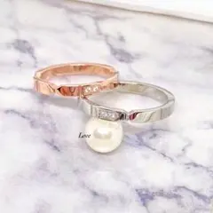 2Dリング ステンレスリング ステンレス指輪 ピンキーリング