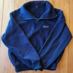 希少XL 80s patagonia デカタグ フリース ネイビー USA製期