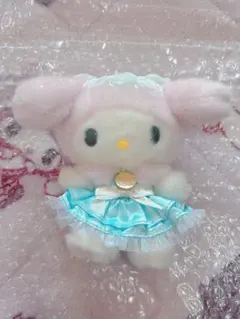 マイメロディ ぬいぐるみマスコット メゾンドフルール 水色