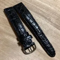 カミーユフォルネ レザーベルト 19mm 艶ありアリゲーター クロコ