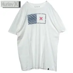 Hurley ハーレー アメリカ国旗 Tシャツ Lサイズ 輸入 古着