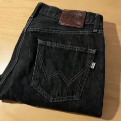 EDWIN 403 ブラック デニム ジーンズ W34