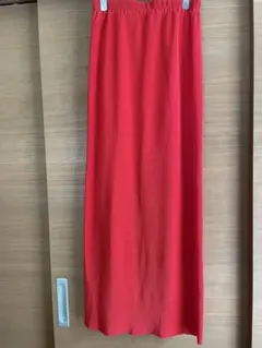 ウィークス　赤 プリーツロングスカート　新品タグ付き