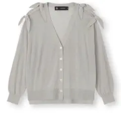 ☆新品☆GU×UNDERCOVER　シアーニットカーディガン(長袖)グレー　XL