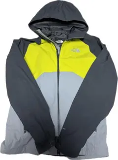 The North Face フード付きジャケット グレー/イエロー