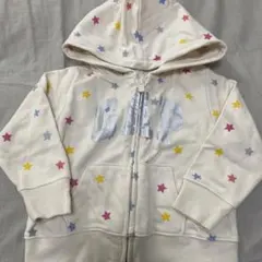 GAP パーカー 星柄 カラフル アイボリー