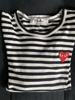 PLAY COMME des GARÇONS ストライプ ロンT M