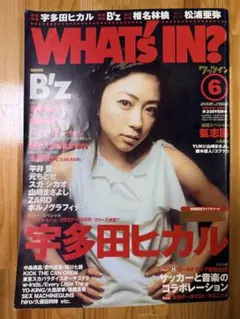 WHAT'S IN? ワッツイン 2002年6月号 宇多田ヒカル B'z 林檎