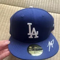 New Era LA 59FIFTY キャップ サイン入り 7 3/8