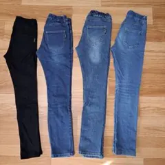 ブランシェス　ストレッチスリムジーンズ&パンツ　140㎝　4着おまとめセット