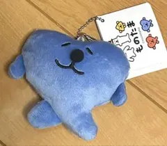 ものたま　マスコットキーチェーン　ハート　青 ぬいぐるみ