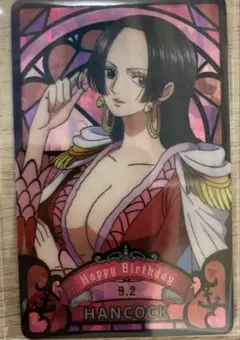ワンピース HBD ステンドグラス風ホログラムプレート ハンコック