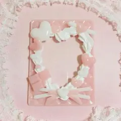 B8 トレカケースデコ　ホイップデコ　硬質ケースデコ　ホイップハート