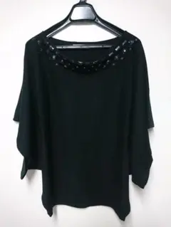 Lungarno ルンガルノ  ビジュー付きニット