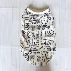 犬服　ニコ×ネイビー　ハンドメイド　胴46 丈33のサムネイル