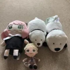 アーニャとクマのぬいぐるみ4体セット