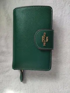 COACH グリーン 二つ折り財布
