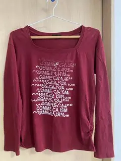COMME CA ISM 赤 M 長袖 Tシャツ