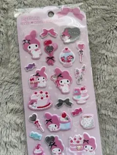 【新品】ジュエルマシュマロステッカー⭐︎マイメロディ