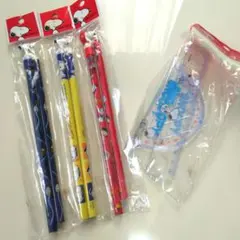 PEANUTS スヌーピー文房具セット（鉛筆６本・定規・分度器）