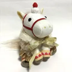 アイドルホース　服　マント　ドレス　ぬい服　競馬　ゴールド　ベージュ