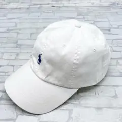 近年モデル POLO RALPH LAUREN　ホワイトキャップ アジャスト式