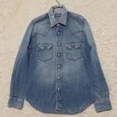 BLUE BLUE デニムウエスタンシャツ 2スナップボタン M